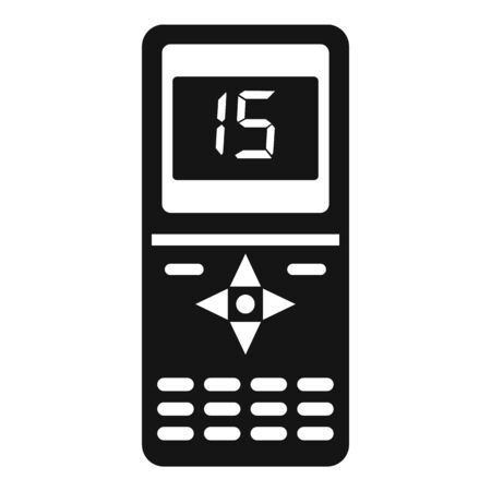 Air conditioner remote control icon, simple styleのイラスト素材