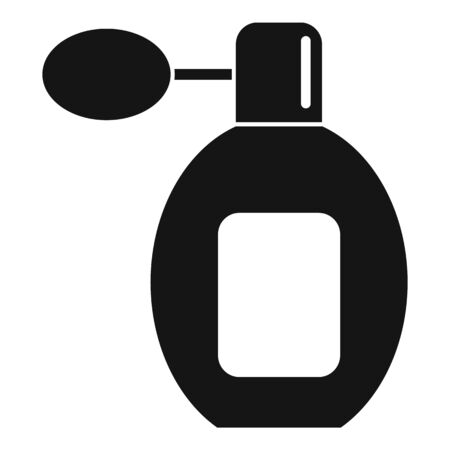 Perfume retro bottle icon, simple styleのイラスト素材