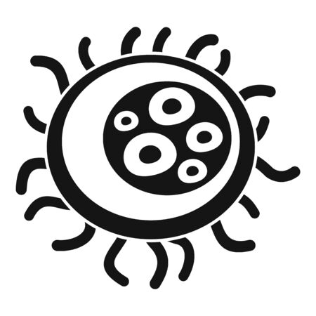 Bacteria icon, simple styleのイラスト素材