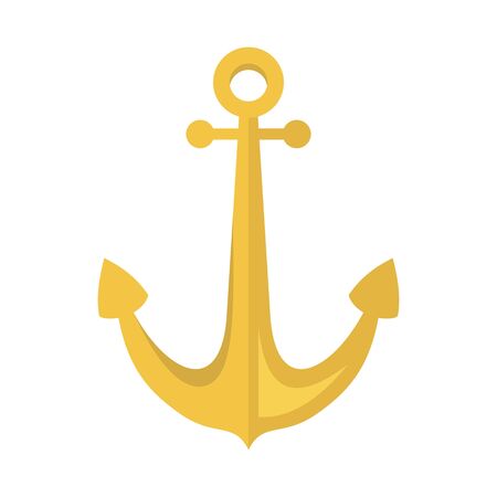 Sailor anchor icon, flat styleのイラスト素材