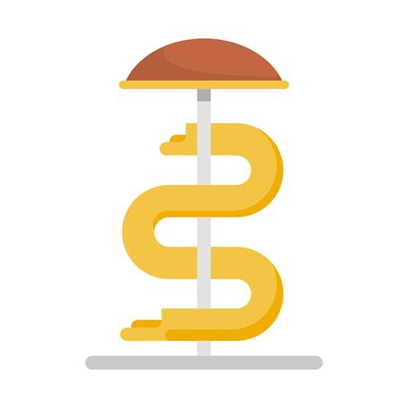 Aquapark kid pipe icon, flat styleのイラスト素材