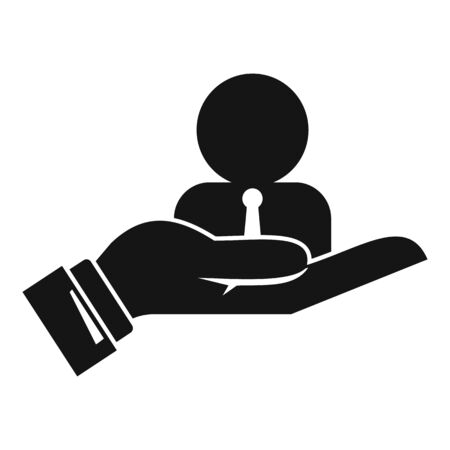 Hand care admin icon, simple styleのイラスト素材