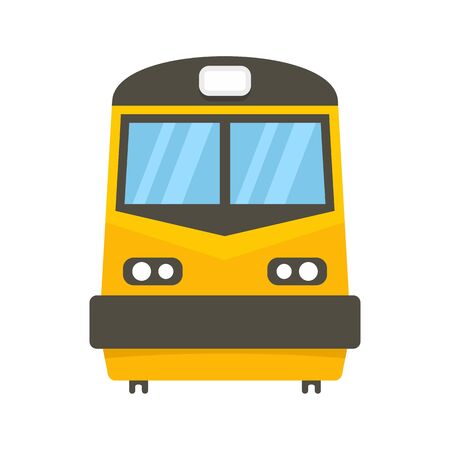 Front of train icon, flat styleのイラスト素材