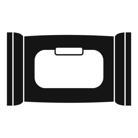Wet napkins icon. Simple illustration of wet napkins vector icon for web design isolated on white backgroundのイラスト素材
