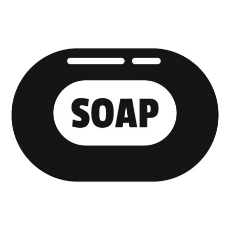 Soap icon. Simple illustration of soap vector icon for web design isolated on white backgroundのイラスト素材