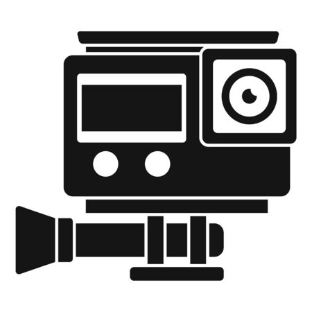 Digital action camera icon, simple styleのイラスト素材