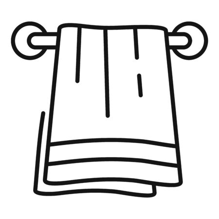 Bath towel icon, outline styleの写真素材