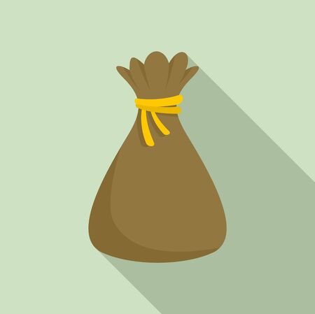 Magic bag icon. Flat illustration of magic bag icon for web designの写真素材