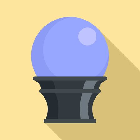 Magic glass ball icon, flat styleの写真素材