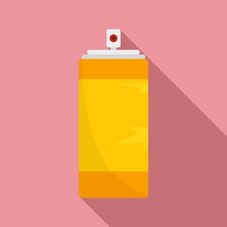 Empty tin can icon, flat styleのイラスト素材