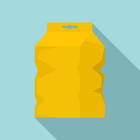 Garbage package icon, flat styleのイラスト素材