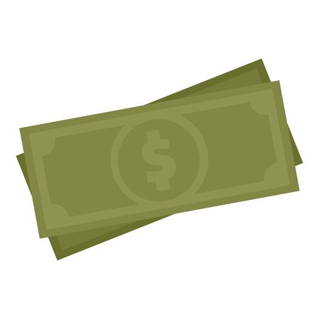 Money icon, flat styleのイラスト素材