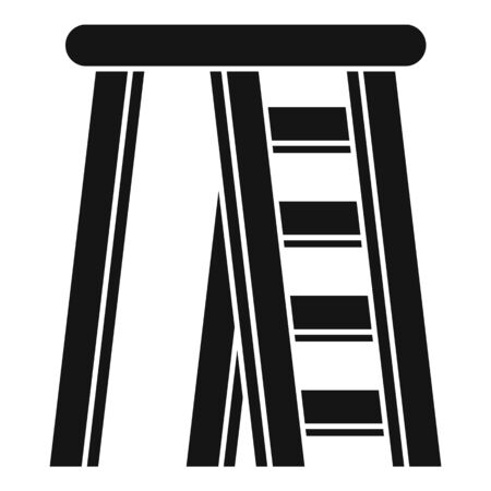 Room ladder icon. Simple illustration of room ladder vector icon for web design isolated on white backgroundのイラスト素材