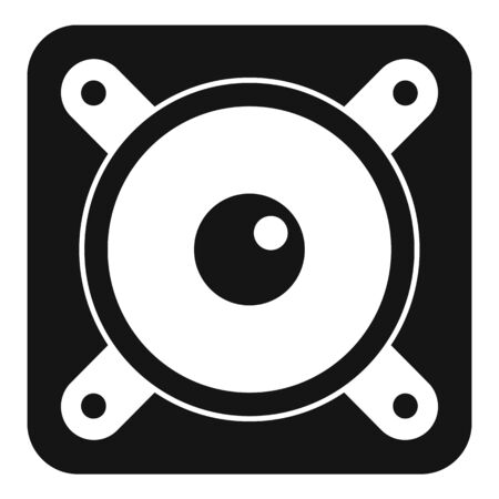 Bass speaker icon, simple styleのイラスト素材