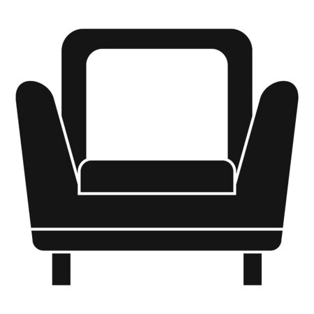 Soft armchair icon, simple styleのイラスト素材