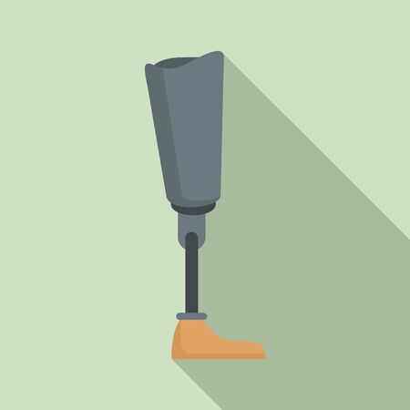 Medicine artificial limbs icon, flat styleのイラスト素材