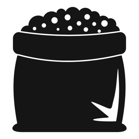 Soil sack icon, simple styleのイラスト素材