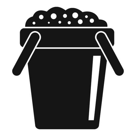 Soil bucket icon, simple styleのイラスト素材