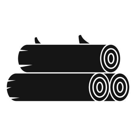 Cutted tree icon, simple styleのイラスト素材