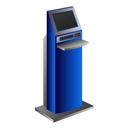 Info kiosk icon, cartoon styleのイラスト素材