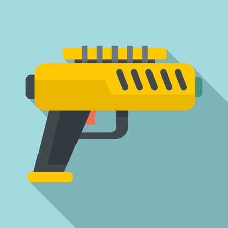 Blaster gun icon. Flat illustration of blaster gun vector icon for web designのイラスト素材