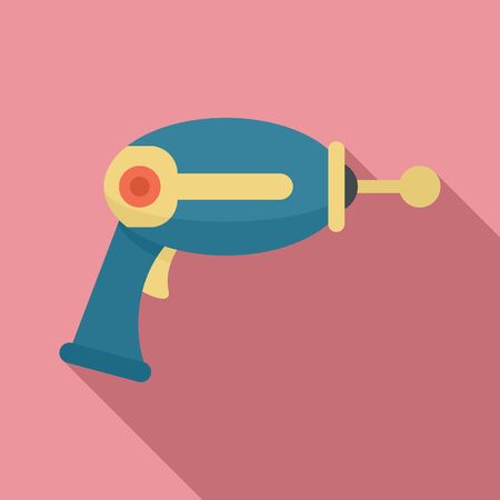 Toy blaster icon. Flat illustration of toy blaster vector icon for web designのイラスト素材