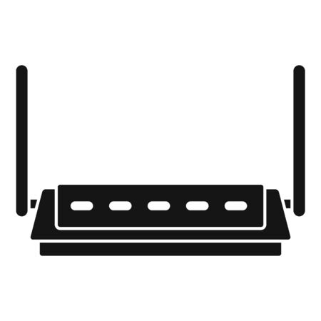 Firewall router icon, simple styleのイラスト素材