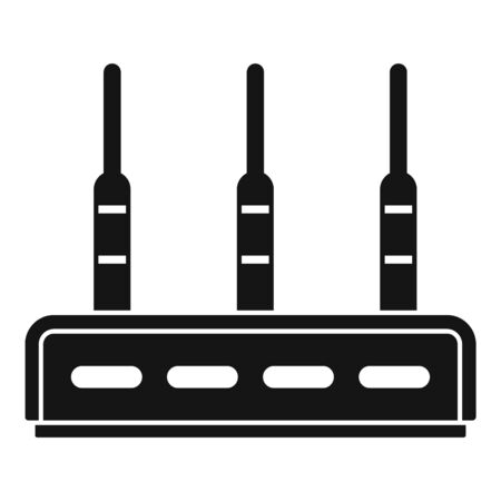 Communication router icon, simple styleのイラスト素材