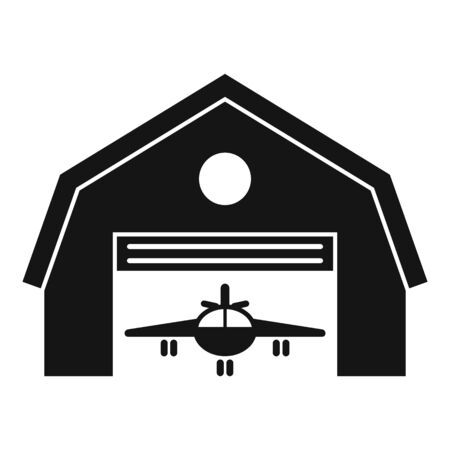 Hangar terminal icon. Simple illustration of hangar terminal vector icon for web design isolated on white backgroundのイラスト素材