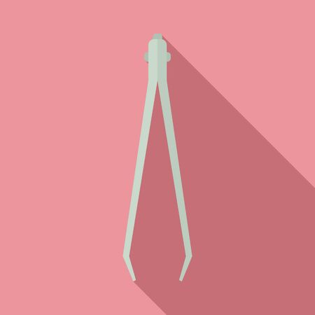 Medical forceps icon, flat styleのイラスト素材