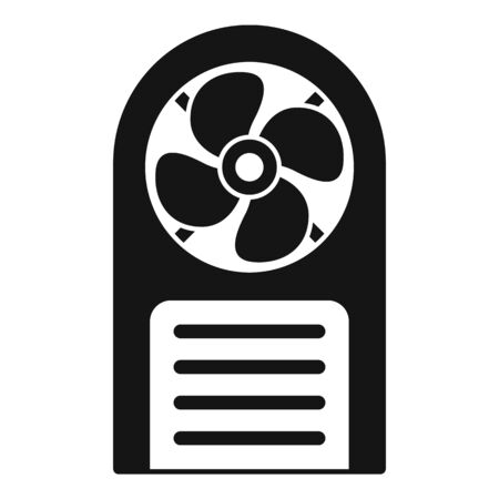Industrial fan icon. Simple illustration of industrial fan vector icon for web design isolated on white backgroundのイラスト素材