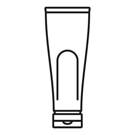 Conditioner creme tube icon, outline styleのイラスト素材