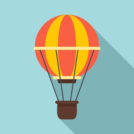 Sky air balloon icon. Flat illustration of sky air balloon vector icon for web designのイラスト素材
