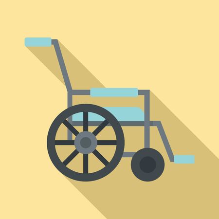 Mobility wheelchair icon, flat styleのイラスト素材