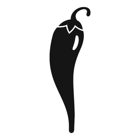 Spice chili pepper icon, simple styleのイラスト素材