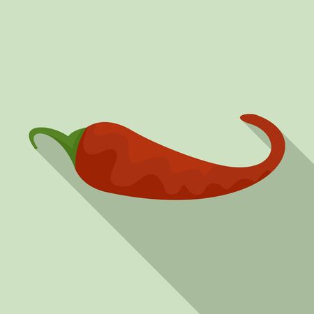 Cuisine chili pepper icon. Flat illustration of cuisine chili pepper vector icon for web designのイラスト素材