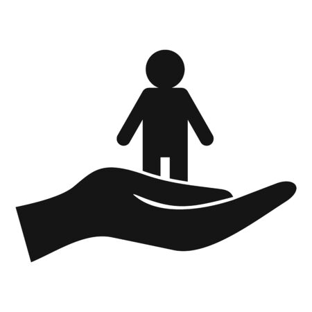 Kid care icon. Simple illustration of kid care vector icon for web design isolated on white backgroundのイラスト素材