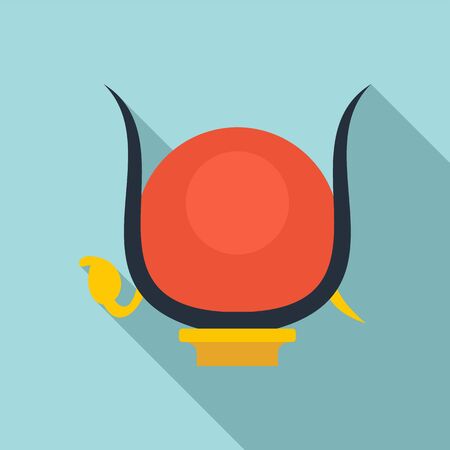 Isida headwear icon. Flat illustration of Isida headwear vector icon for web designのイラスト素材