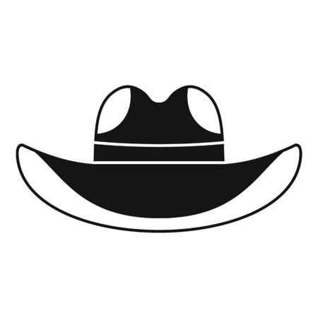 Cowboy hat icon, simple styleのイラスト素材