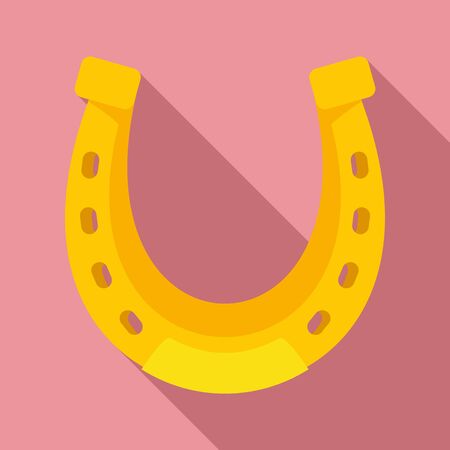 Horseshoe icon, flat styleのイラスト素材