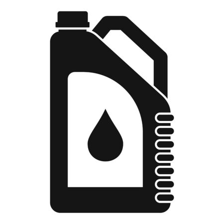 Plastic oil canister icon, simple styleのイラスト素材
