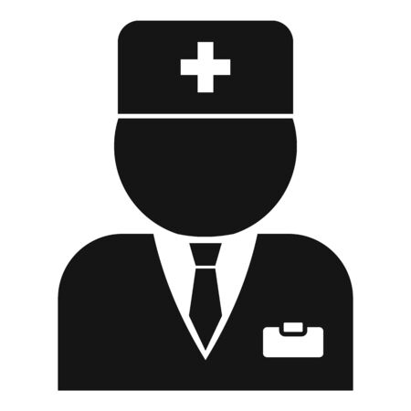 Hospital doctor icon, simple styleのイラスト素材