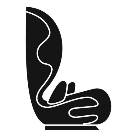 Auto baby seat icon, simple styleのイラスト素材