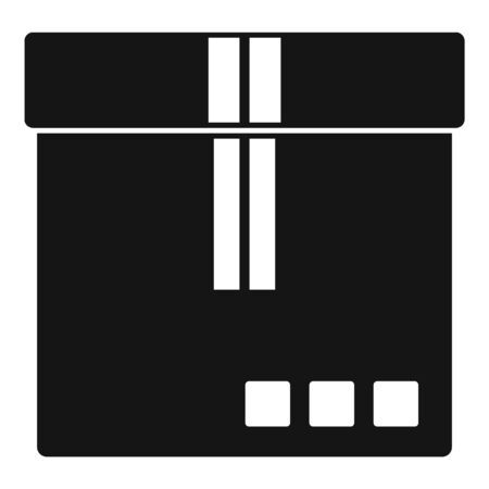 Shipping parcel icon, simple styleのイラスト素材