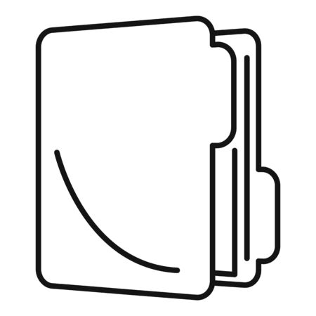 Inventory folder icon, outline styleのイラスト素材