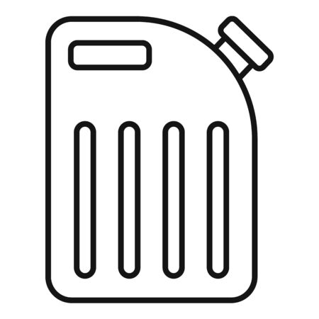 Plastic canister icon, outline styleのイラスト素材
