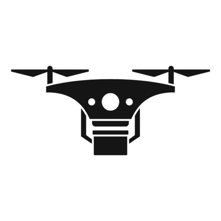 City drone delivery icon, simple styleのイラスト素材