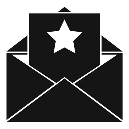 Vip person invitation icon, simple styleのイラスト素材