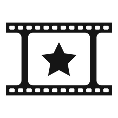 Famous film icon, simple styleのイラスト素材