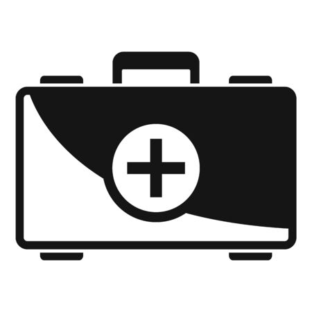 First aid kit icon, simple styleのイラスト素材